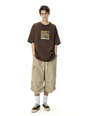 Liber SS Men's Pocket Drawstring Pleated Shorts