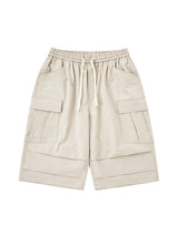 Liber SS Men's Pocket Drawstring Pleated Shorts
