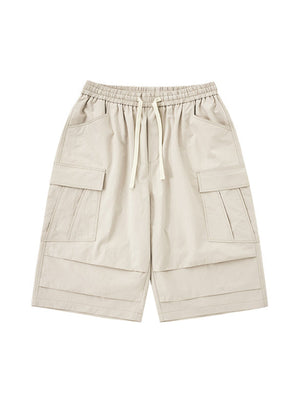 Liber SS Men's Pocket Drawstring Pleated Shorts