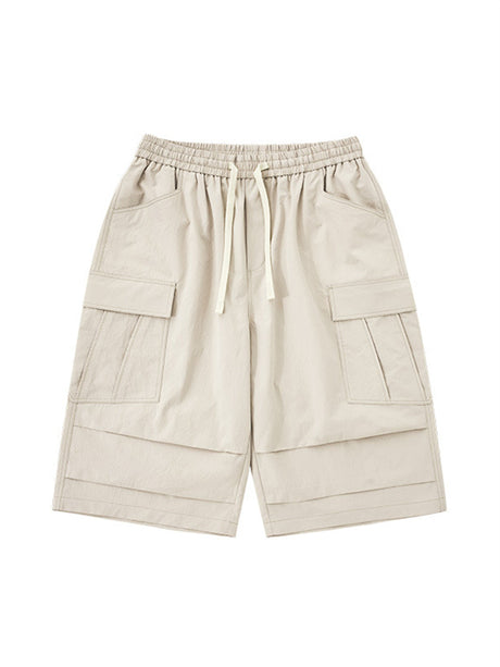 Liber SS Men's Pocket Drawstring Pleated Shorts