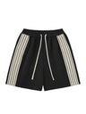 Liber SS Men's Striped Drawstring American Retro Contrast Shorts