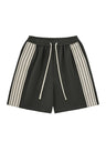 Liber SS Men's Striped Drawstring American Retro Contrast Shorts