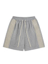 Liber SS Men's Striped Drawstring American Retro Contrast Shorts