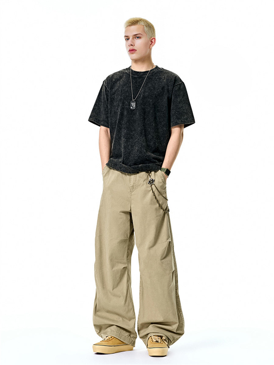 Liber Summer Men's Pocket decoration Cargo Trousers