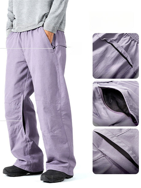 Liber Summer Men's Six-fold air duct mesh  Cargo Trousers