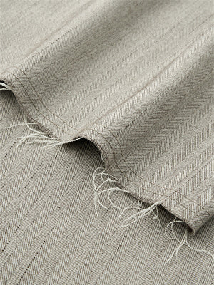 Liber Summer Men's Raw Edges Cropped Scimitar Suit Shorts