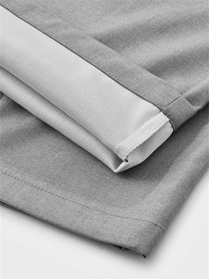 Liber Summer Men's Pleats Solid Color Pants