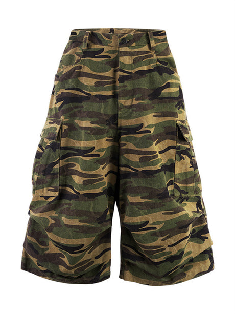 Liber Summer Men's Pocket decoration Camouflage Shorts