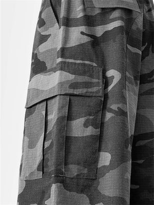 Liber Summer Men's Pocket decoration Camouflage Shorts