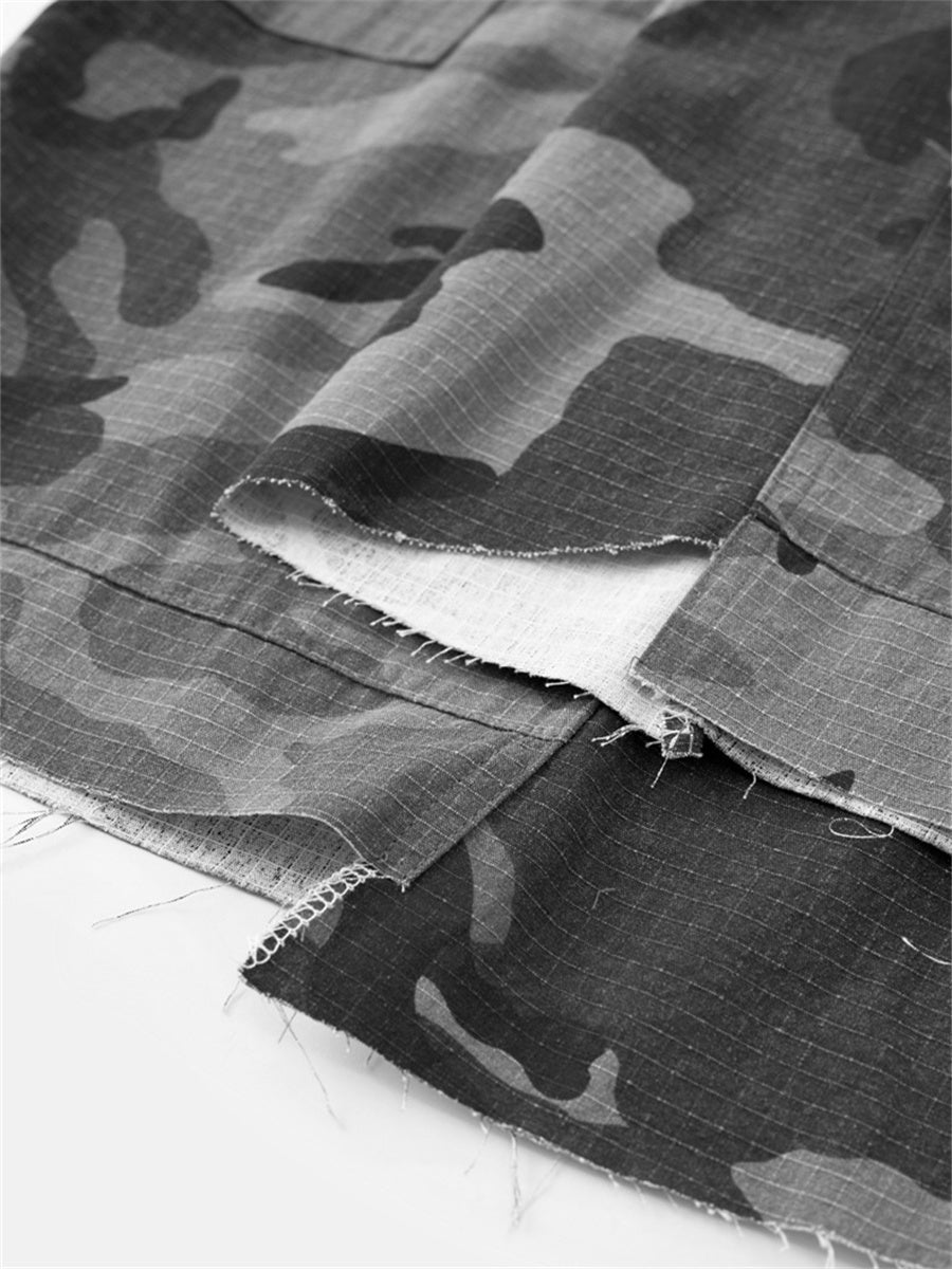 Liber Summer Men's Pocket decoration Camouflage Shorts