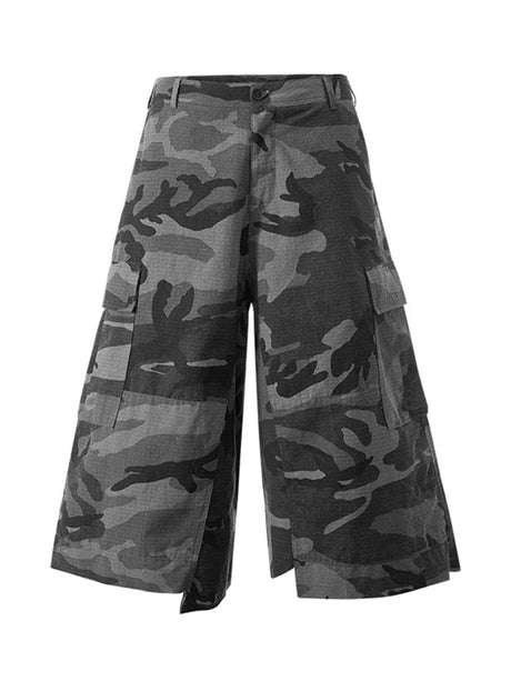 Liber Summer Men's Pocket decoration Camouflage Shorts