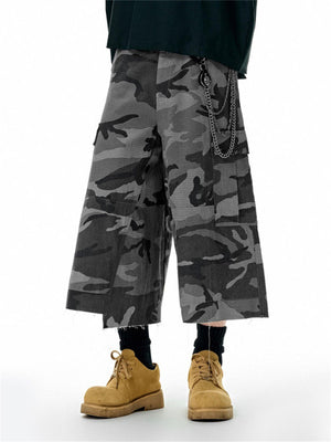 Liber Summer Men's Pocket decoration Camouflage Shorts