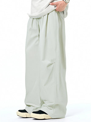 Liber Summer Men's Three-dimensional cutting Solid Color Cargo Trousers