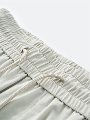 Liber Summer Men's Three-dimensional cutting Solid Color Cargo Trousers