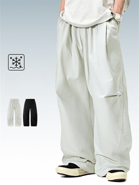 Liber Summer Men's Three-dimensional cutting Solid Color Cargo Trousers