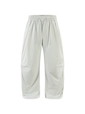 Liber Summer Men's Three-dimensional cutting Solid Color Cargo Trousers