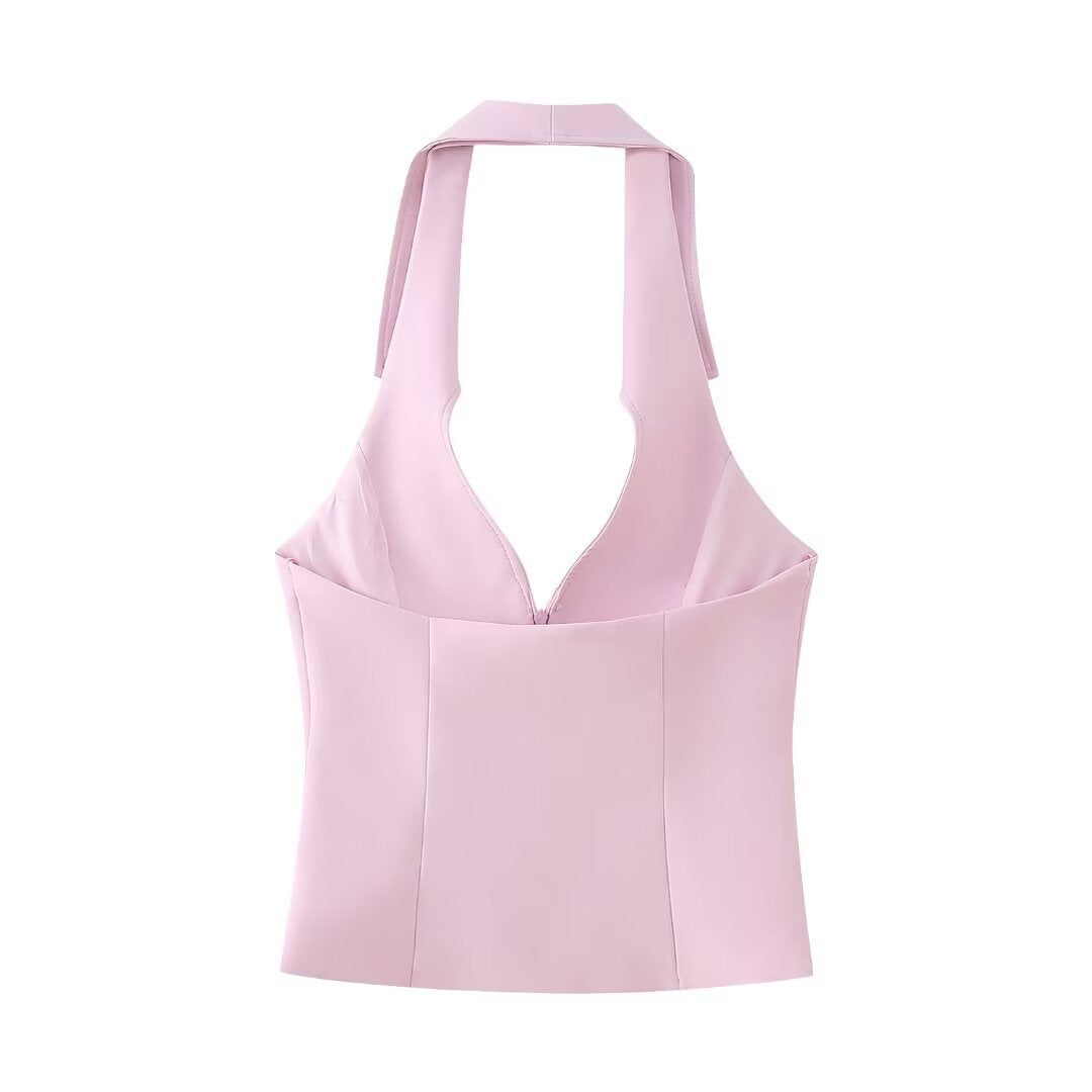 Liber SS Women's Solid Color Two-Piece Set