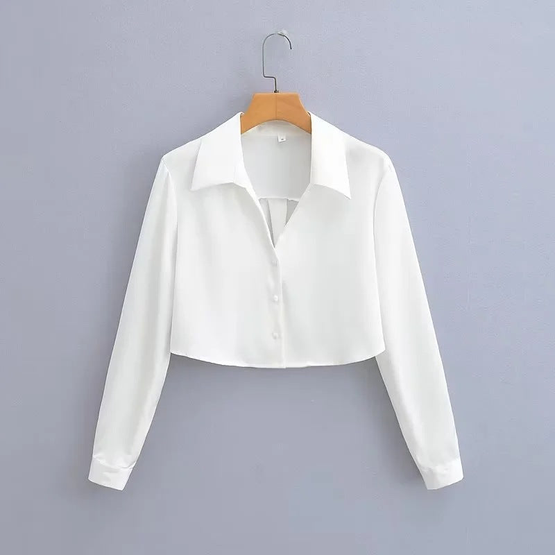 Liber SS Women's Solid Cover Up Shirt
