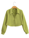 Liber SS Women's Solid Cover Up Shirt