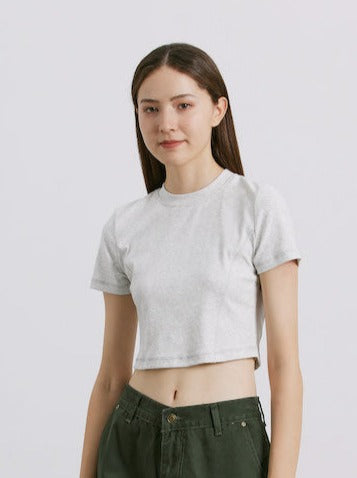 Liber Women's SS 5 Color Solid Topstitching T-shirt