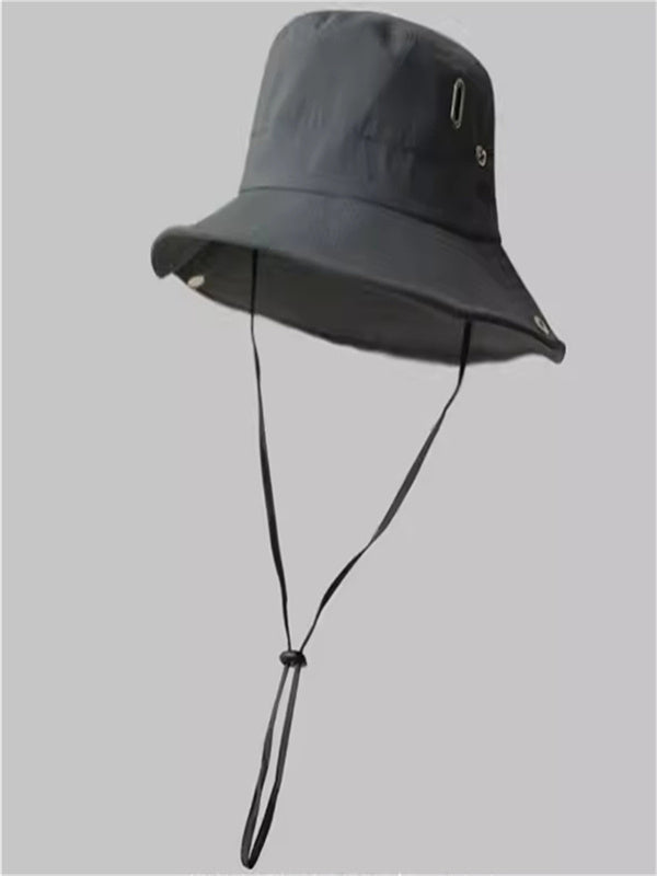 Liber hip hop solid color bucket hat
