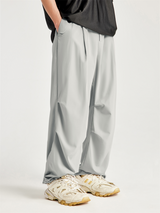 Liber Men's SS Hip Hop Solid Color Wide Leg Pants