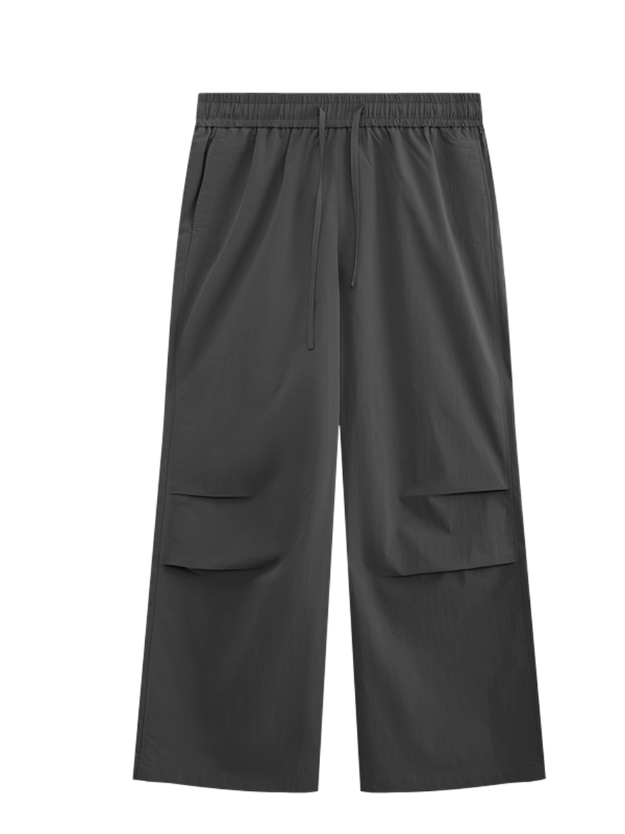 Liber Men's SS Hip Hop Solid Color Wide Leg Pants