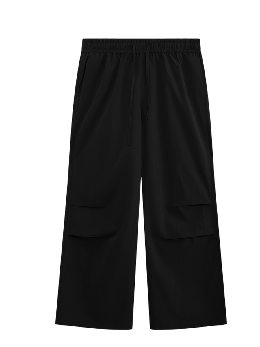 Liber Men's SS Hip Hop Solid Color Wide Leg Pants