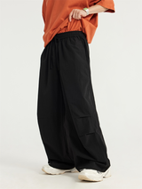 Liber Men's SS Hip Hop Solid Color Wide Leg Pants