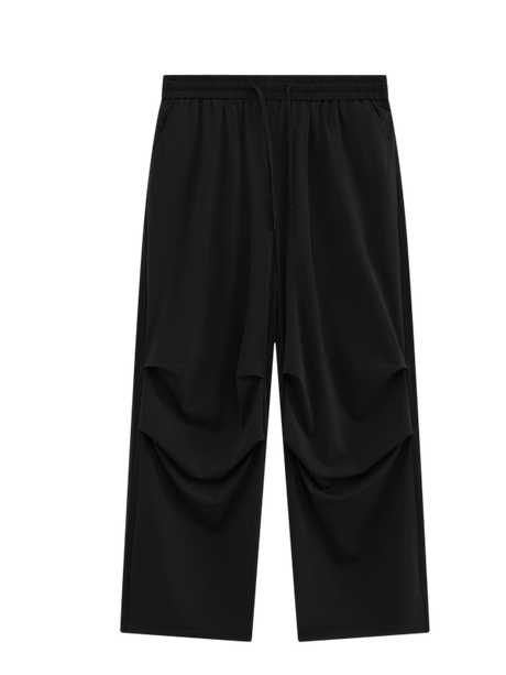 Liber Men's SS Hip Hop Solid Color Wide Leg Pants