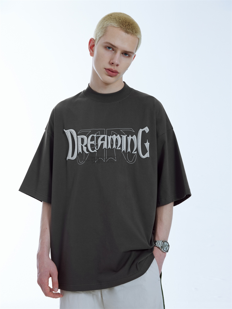 Liber Men's SS Hip-Hop 3D Printed Round Neck Short Sleeve Loose T-Shirt