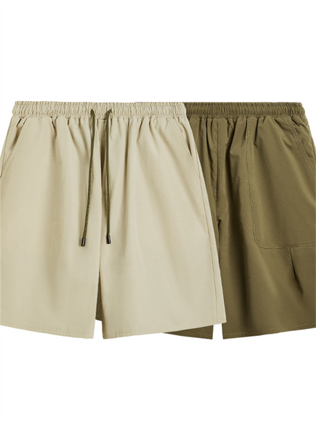 Liber Men's SS Hip Hop Solid Color Loose Shorts
