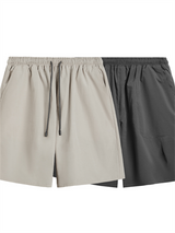 Liber Men's SS Hip Hop Solid Color Loose Shorts