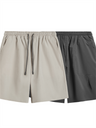 Liber Men's SS Hip Hop Solid Color Loose Shorts