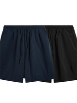 Liber Men's SS Hip Hop Solid Color Loose Shorts