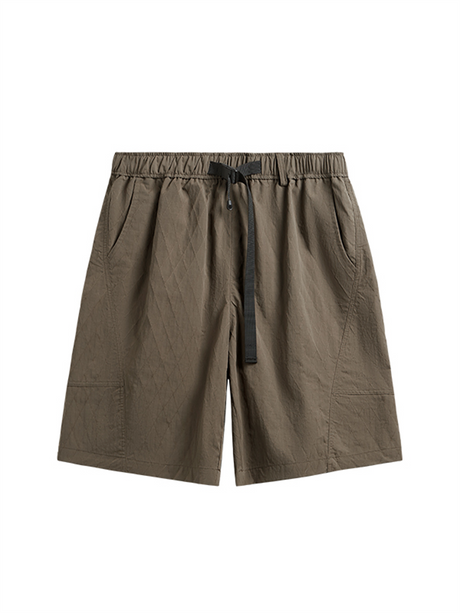 Liber Men's SS Hip Hop Solid Color Loose Shorts