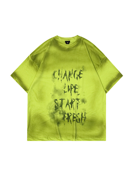 Liber Women's SS Hip-Hop Printed Round Neck Short Sleeve Loose T-Shirt