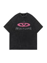 Liber Women's SS Hip-Hop Printed Round Neck Short Sleeve Loose T-Shirt