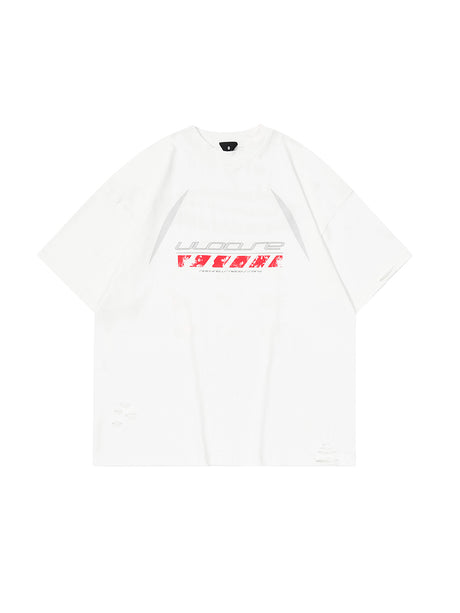 Liber Women's SS Hip-Hop Printed Round Neck Short Sleeve Loose T-Shirt