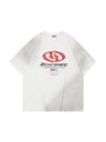Liber Women's SS Hip-Hop Printed Round Neck Short Sleeve Loose T-Shirt