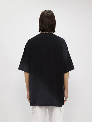 Liber Women's SS Hip-Hop Printed Round Neck Short Sleeve Loose T-Shirt