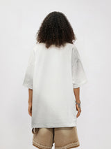Liber Women's SS Hip-Hop Printed Round Neck Short Sleeve Loose T-Shirt