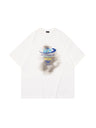 Liber Women's SS Hip-Hop Printed Round Neck Short Sleeve Loose T-Shirt