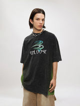 Liber Women's SS Hip-Hop Printed Round Neck Short Sleeve Loose T-Shirt