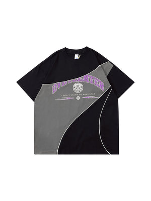 Liber Women's SS Hip-Hop Printed Round Neck Short Sleeve Loose T-Shirt