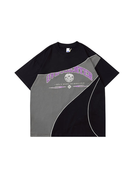 Liber Women's SS Hip-Hop Printed Round Neck Short Sleeve Loose T-Shirt
