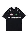 Liber Men's SS Hip-Hop Printed Round Neck Short Sleeve Loose T-Shirt