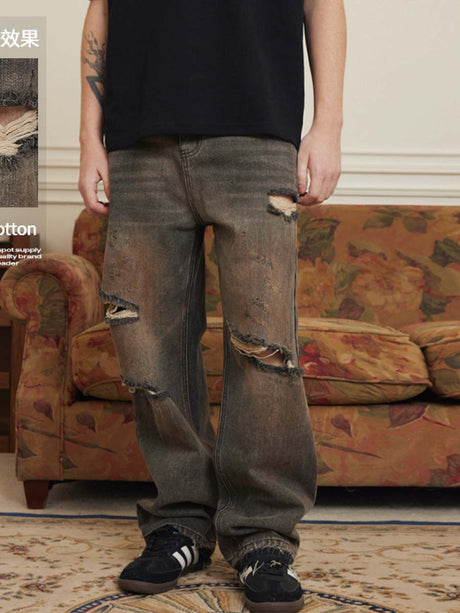 Liber Men's SS Ripped Jeans