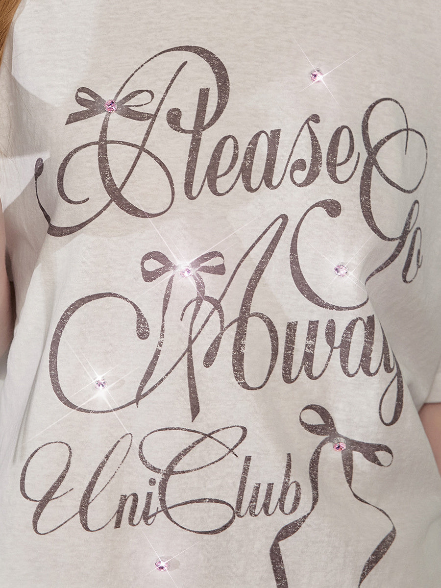 Liber Summer Women's Letter Print Short Sleeve T-Shirt