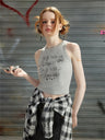 Liber Summer Women's Boudoir Ballet Print Round Neck Camisole